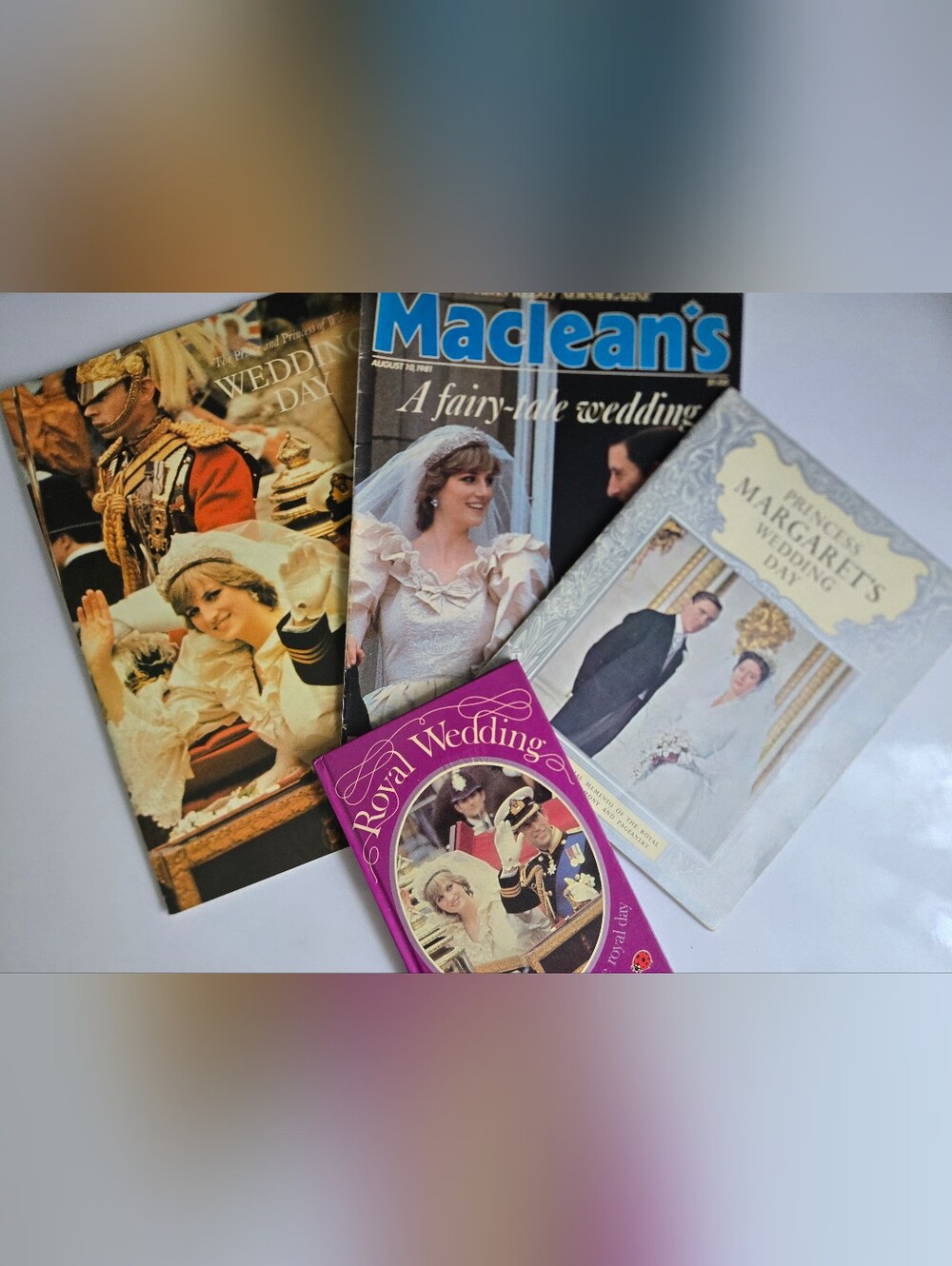 Royal Wedding Booklet Book Lot Vtg